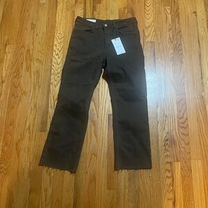 NWT ZARA CROP FLARE JEAN
